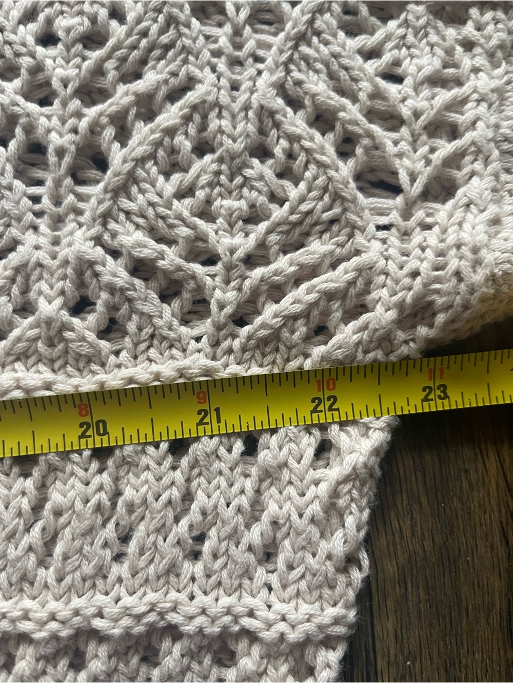 Garnet Hill 100% Organic Cotton Crochet Knit - Picture 11 of 16